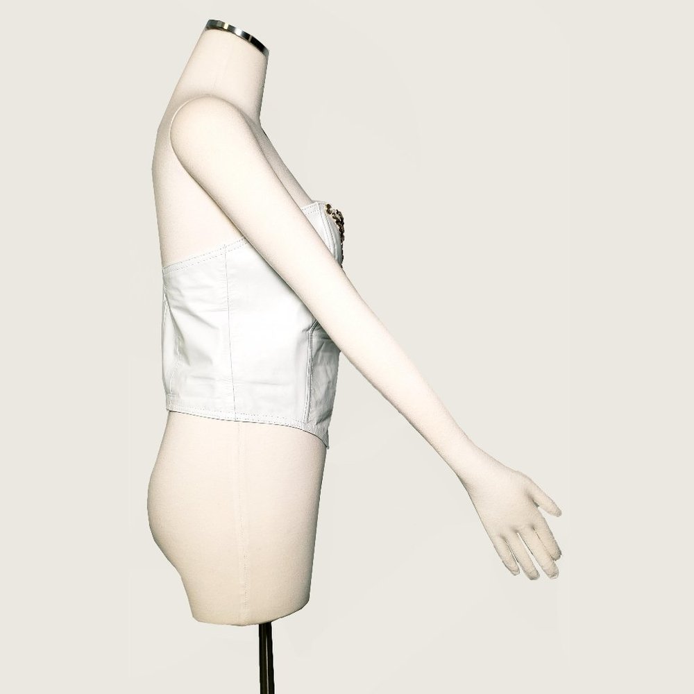 Ardens Pleather Jeweled Bustier - Picture 7 of 9